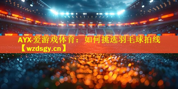 AYX·爱游戏体育：如何挑选羽毛球拍线